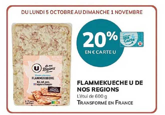 20% EN € CARTE U