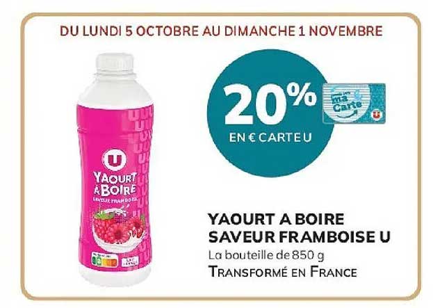 20% EN € CARTE U