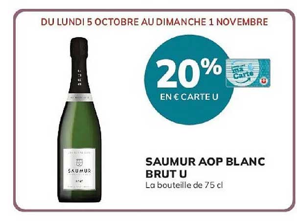20% EN € CARTE U