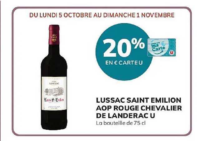 20% EN € CARTE U