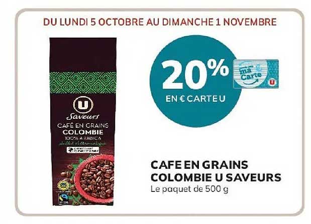 20% EN € CARTE U