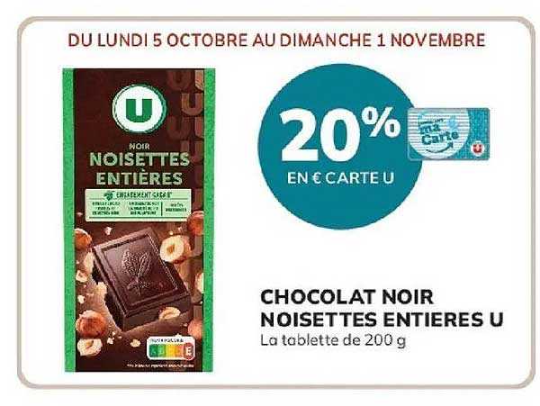 20% EN € CARTE U