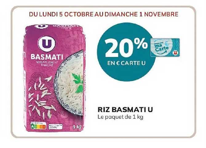 20% EN € CARTE U