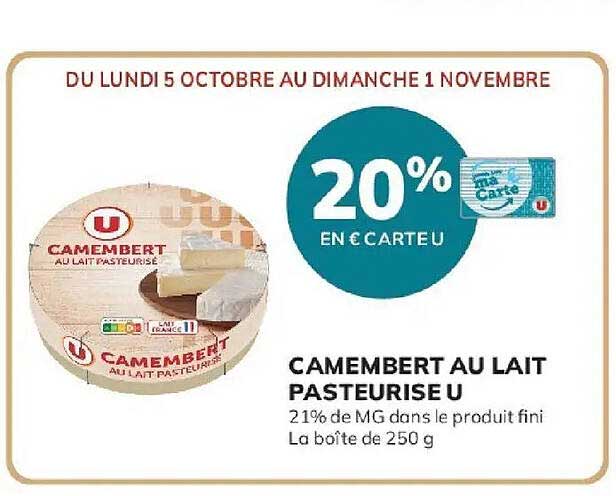 20% EN € CARTE U