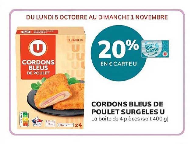 20% EN € CARTE U