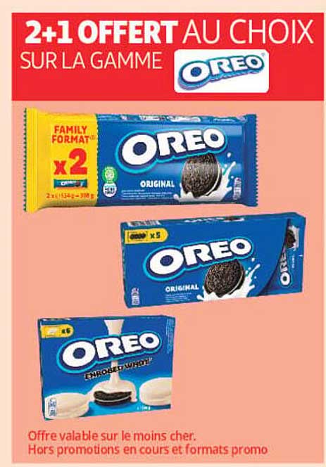 2+1 OFFERT AU CHOIX SUR LA GAMME OREO
