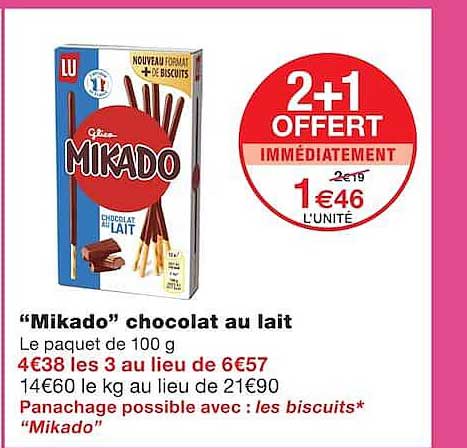 2+1 OFFERT IMMÉDIATEMENT
