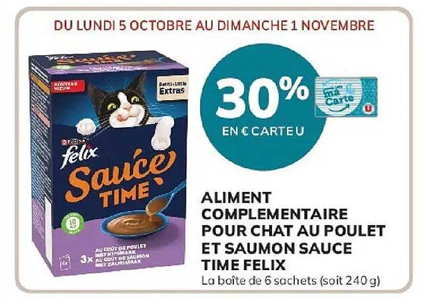 30% en carte U