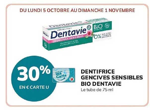 30% EN € CARTE U