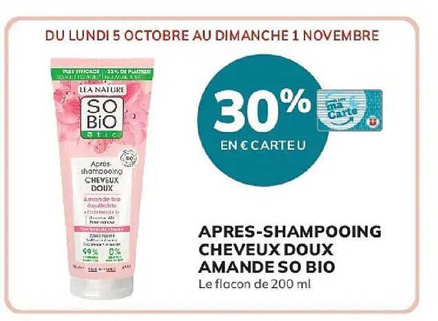 30% EN € CARTE U