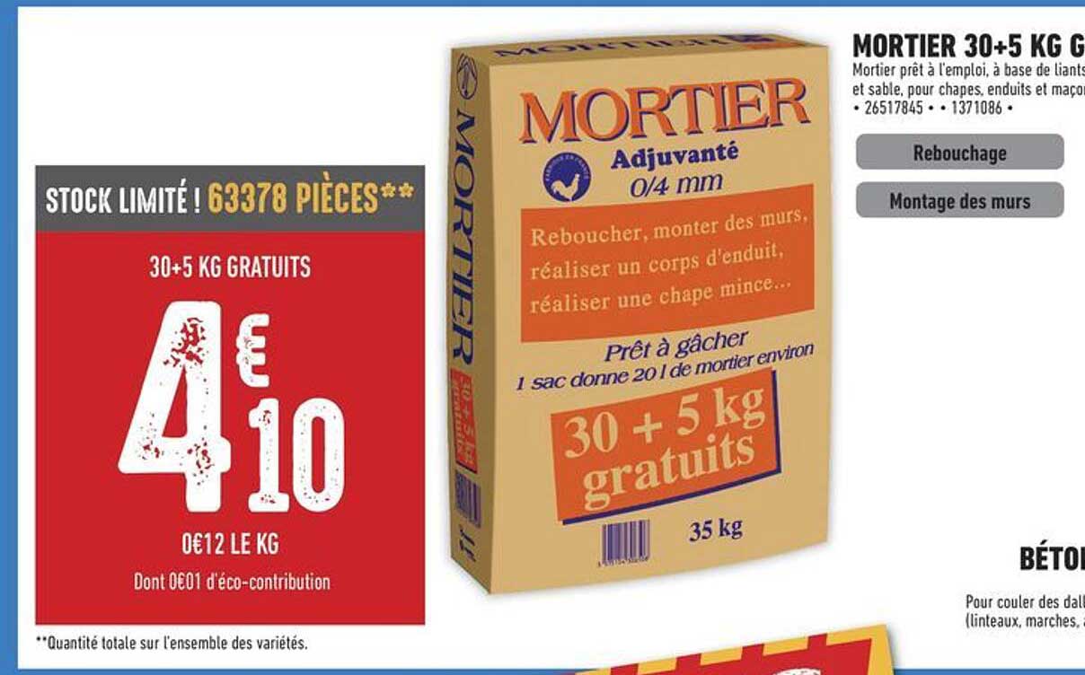 30+5 KG GRATUITS