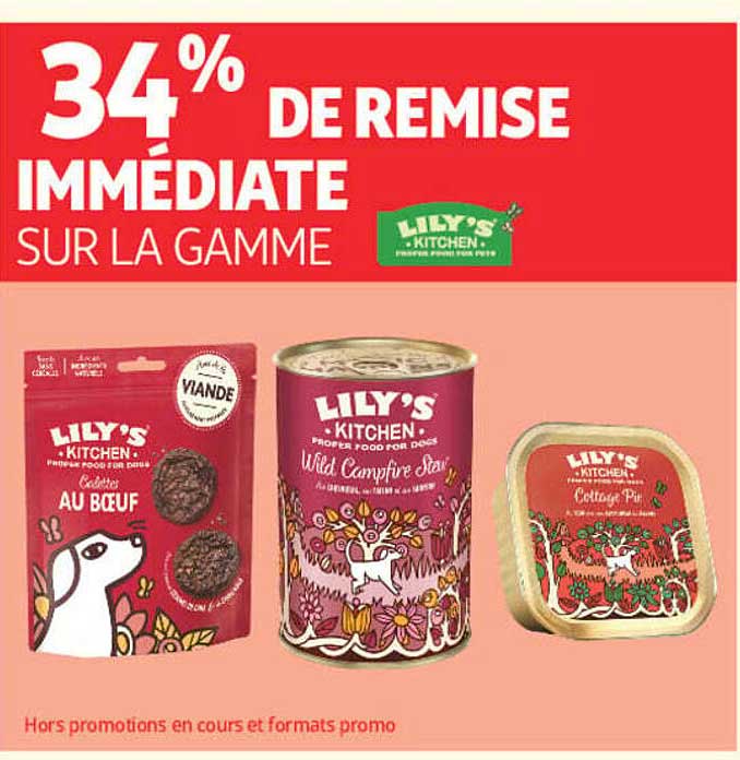 34% DE REMISE IMMÉDIATE SUR LA GAMME LILY'S KITCHEN