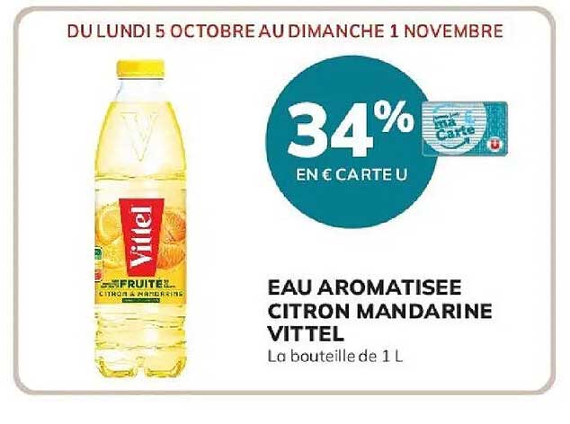 34% EN € CARTE U