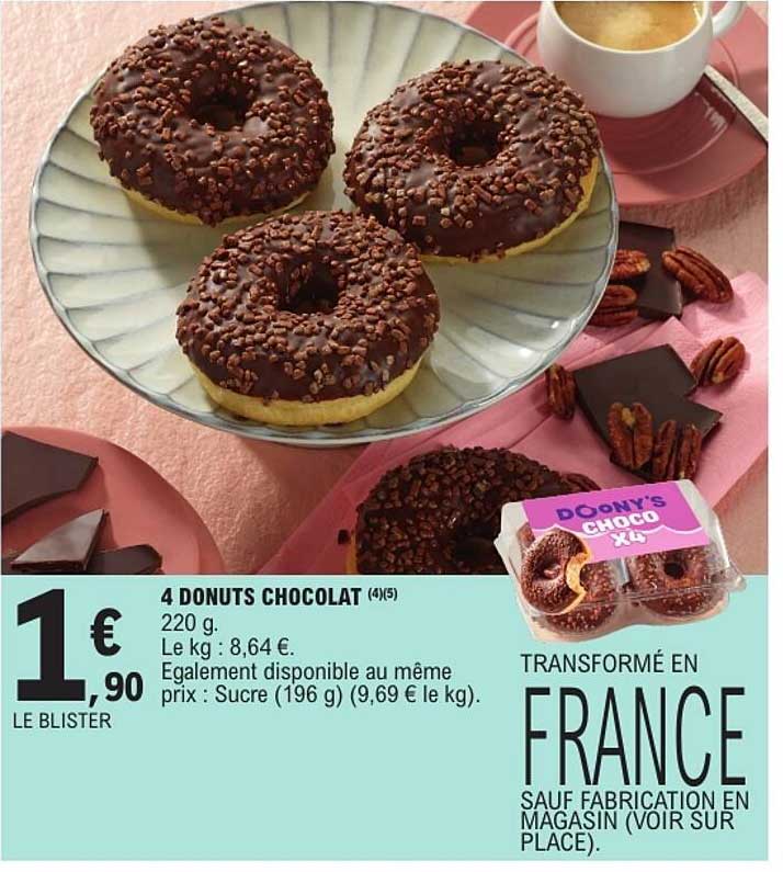 4 DONUTS CHOCOLAT