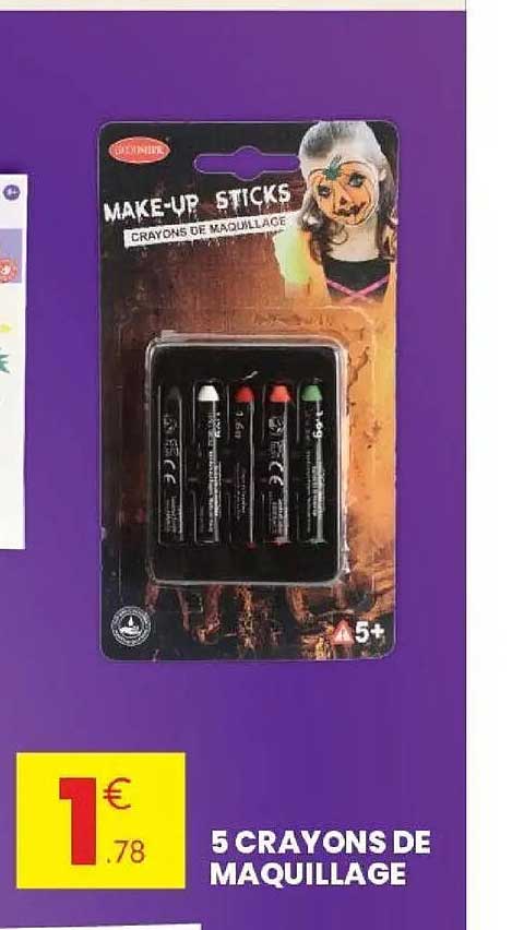 5 CRAYONS DE MAQUILLAGE