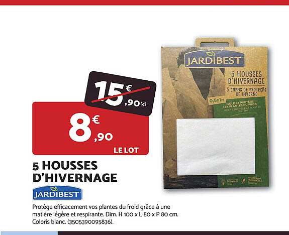 5 HOUSSES D’HIVERNAGE JARDIBEST
