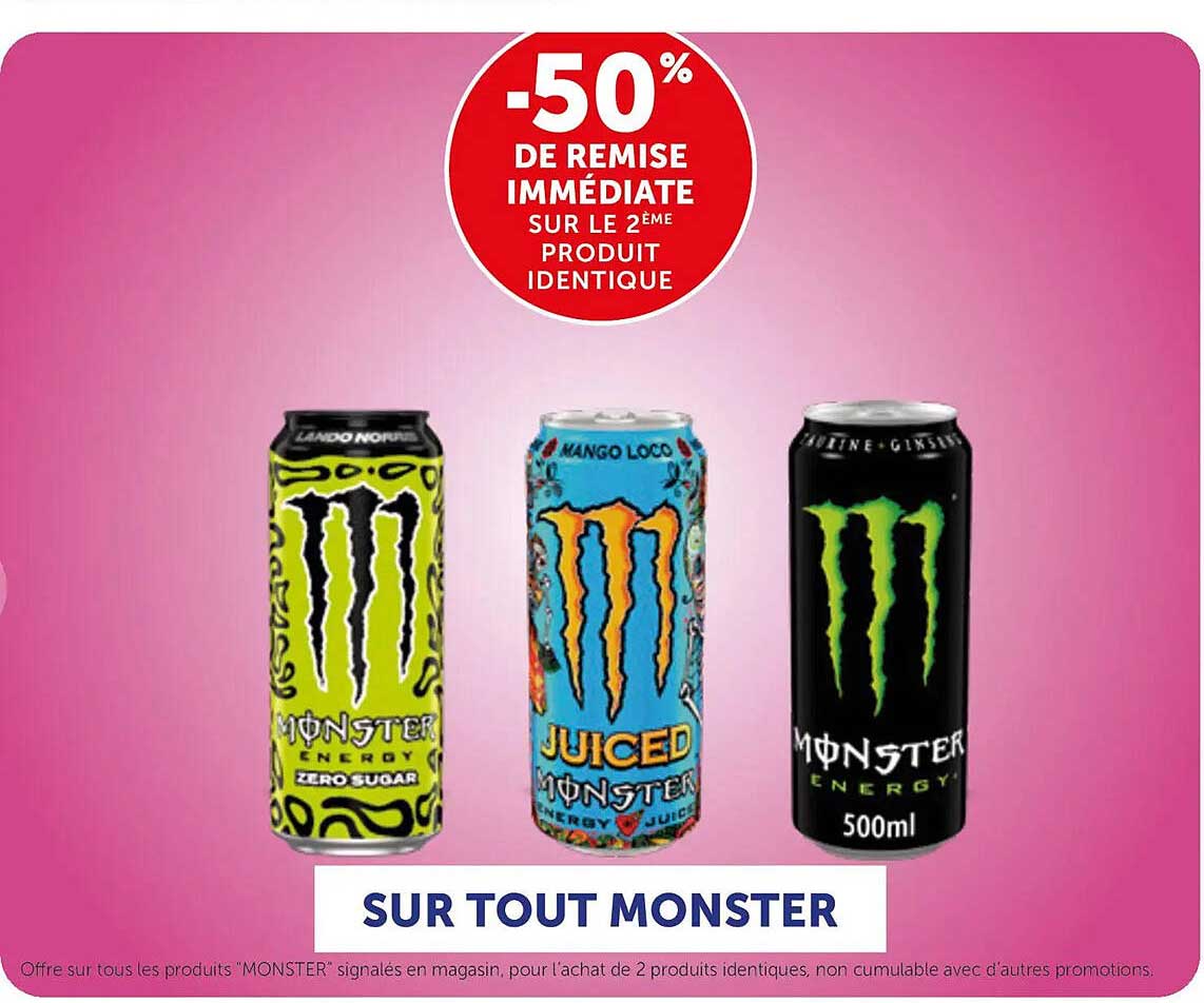 -50% DE REMISE IMMÉDIATE SUR LE 2ÈME PRODUIT IDENTIQUE