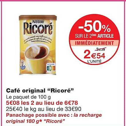 -50% SUR LE 2E ARTICLE IMMEDIATEMENT