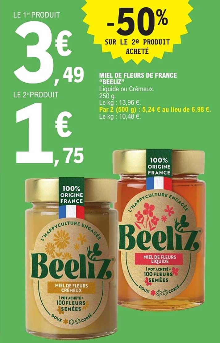 -50% sur le 2e produit acheté