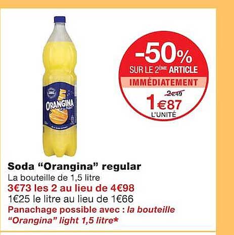 -50% SUR LE 2ÈME ARTICLE IMMÉDIATEMENT