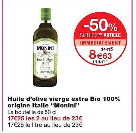 -50% SUR LE 2ÈME ARTICLE IMMÉDIATEMENT