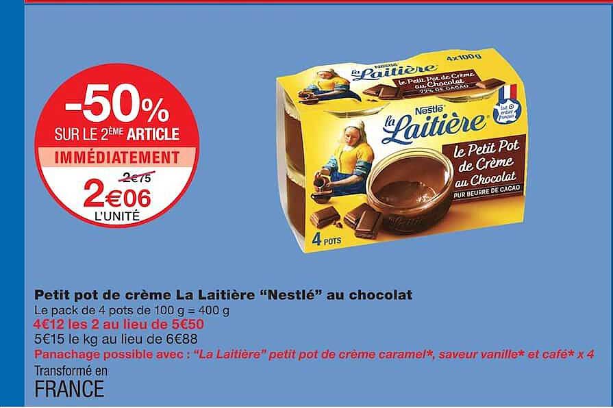 -50% SUR LE 2ème ARTICLE IMMÉDIATEMENT