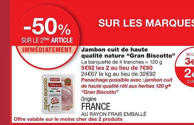 -50% SUR LE 2ÈME ARTICLE IMMÉDIATEMENT