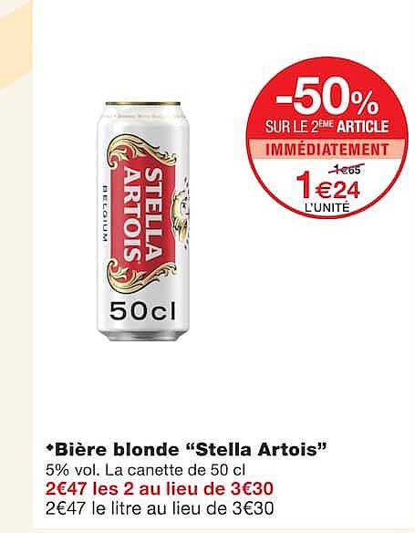 -50% SUR LE 2ÈME ARTICLE IMMÉDIATEMENT