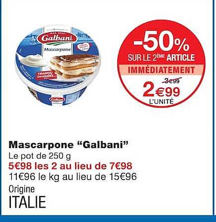 -50% SUR LE 2ÈME ARTICLE IMMÉDIATEMENT