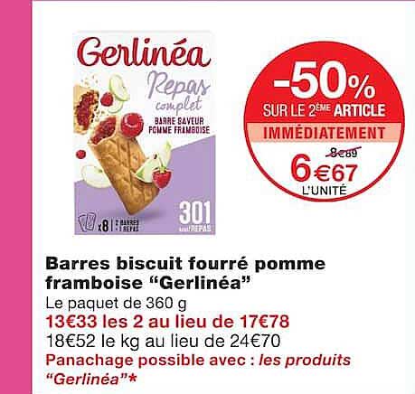 -50% SUR LE 2ème ARTICLE IMMÉDIATEMENT