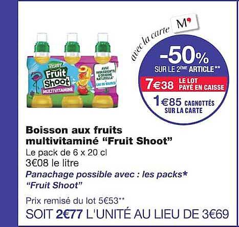 -50% SUR LE 2EME ARTICLE**