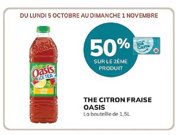 50% SUR LE 2ÈME PRODUIT