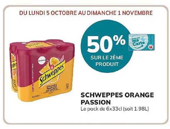 50% SUR LE 2EME PRODUIT