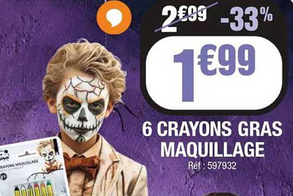6 CRAYONS GRAS MAQUILLAGE