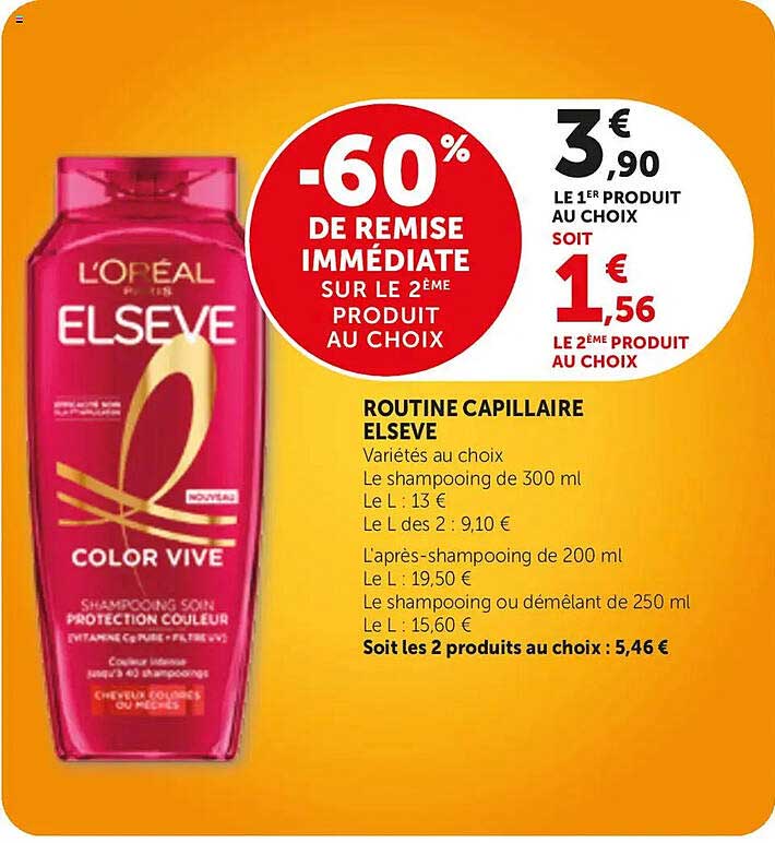 -60% DE REMISE IMMÉDIATE SUR LE 2EME PRODUIT AU CHOIX