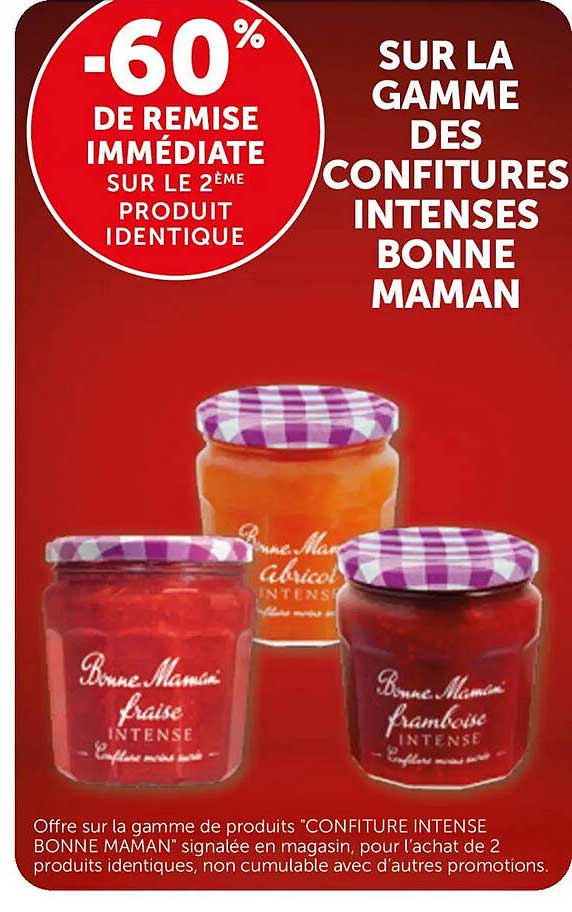 -60% DE REMISE IMMÉDIATE SUR LE 2ÈME PRODUIT IDENTIQUE
