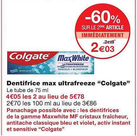 -60% SUR LE 2ÈME ARTICLE IMMÉDIATEMENT