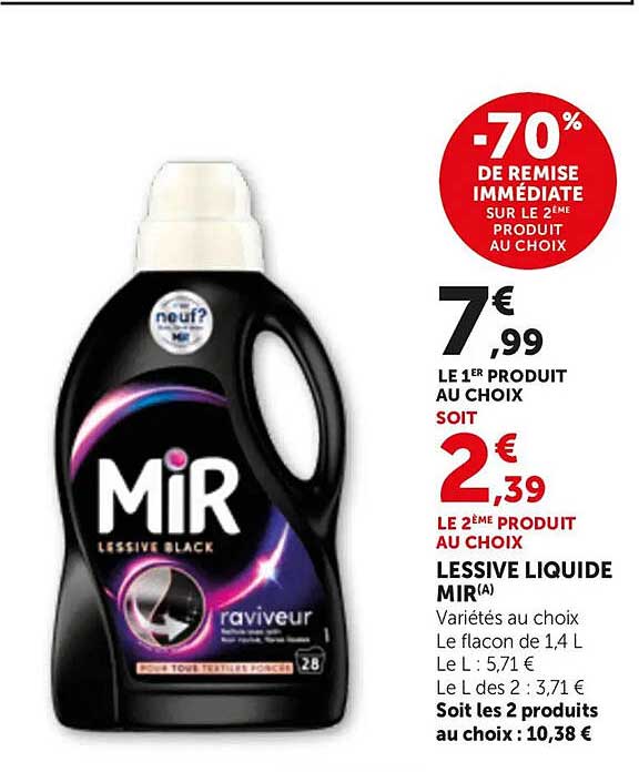 -70% DE REMISE IMMÉDIATE SUR LE 2E PRODUIT AU CHOIX