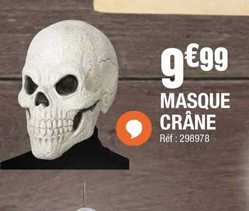 9€99 MASQUE CRÂNE Réf : 298978