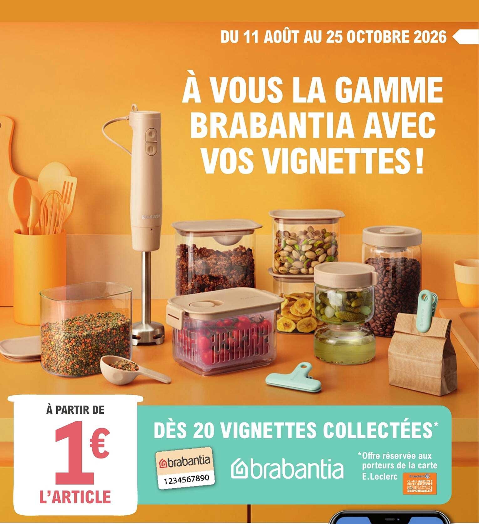 À vous la gamme Brabantia avec vos vignettes !