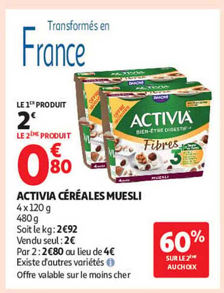 ACTIVIA CÉRÉALES MUESLI