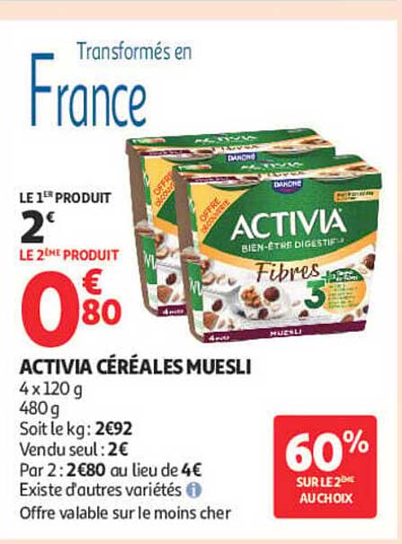 ACTIVIA CÉRÉALES MUESLI