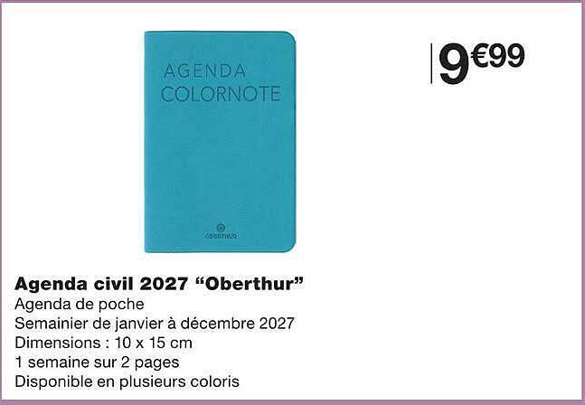Agenda civil 2027 “Oberthur”