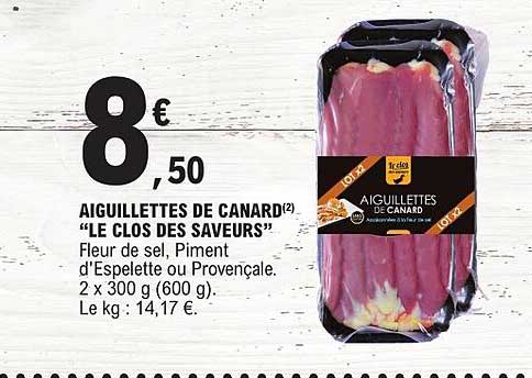 AIGUILLETTES DE CANARD "LE CLOS DES SAVEURS"