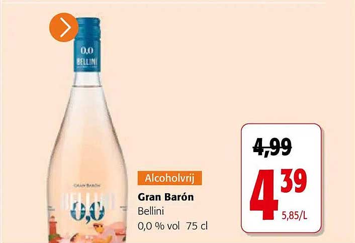 Alcoholvrij Gran Barón Bellini 0,0 % vol 75 cl