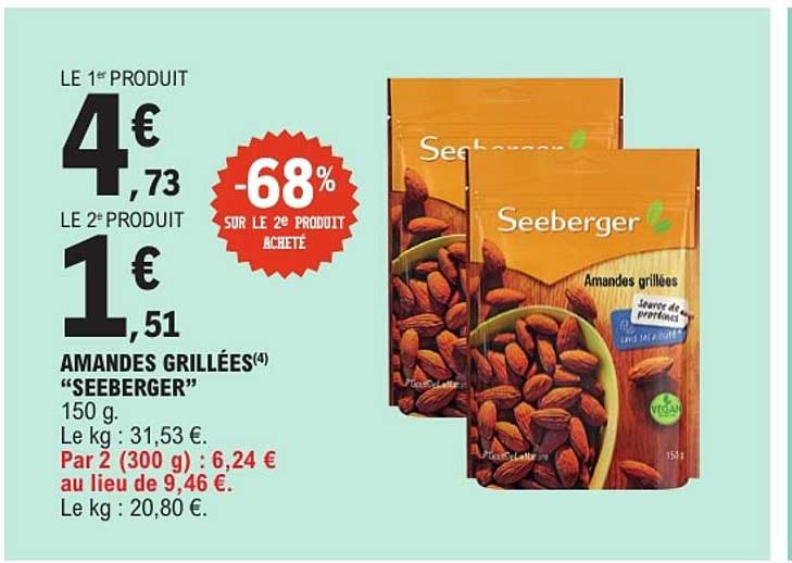 AMANDES GRILLÉES «SEEBERGER»