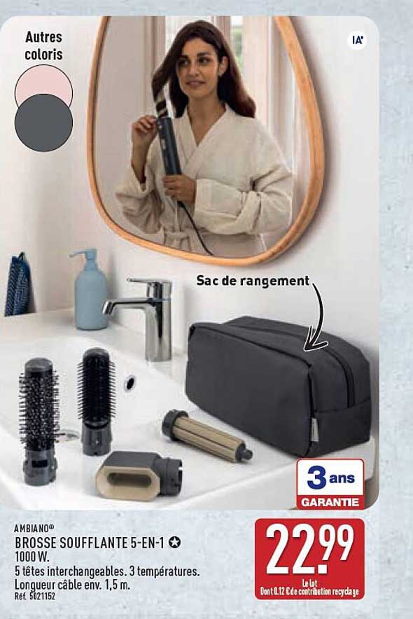 AMBIANO® BROSSE SOUFFLANTE 5-EN-1