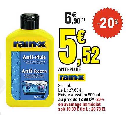 Anti-Pluie rainx