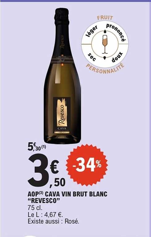 AOP CAVA VIN BRUT BLANC “REVESCO”