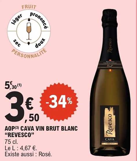AOP CAVA VIN BRUT BLANC “REVESCO”
